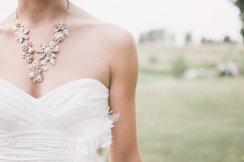 Metallic Accents Bridal Attire